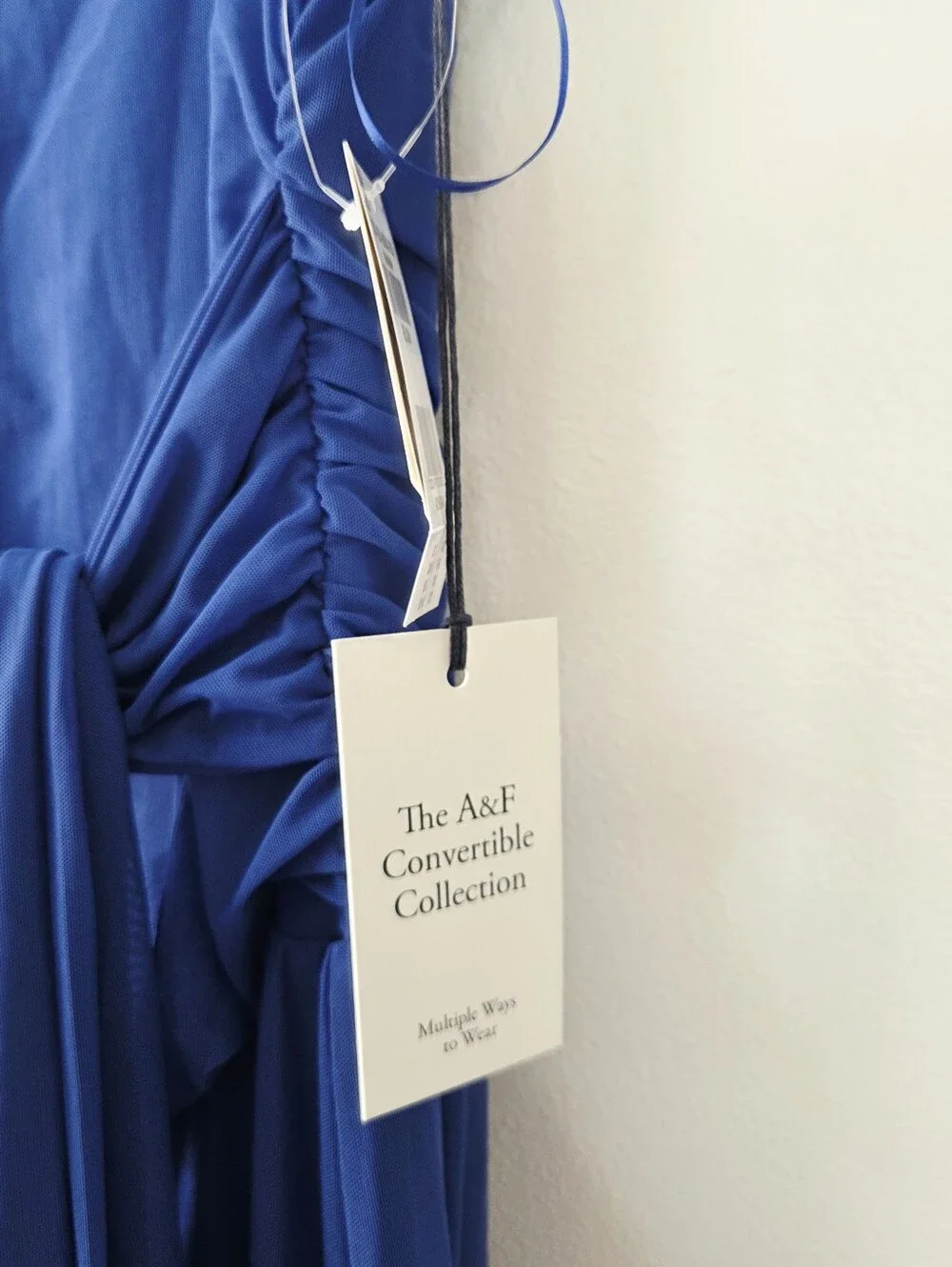 Abercrombie & Fitch convertible Mesh maxi Royal Blue Dress Medium